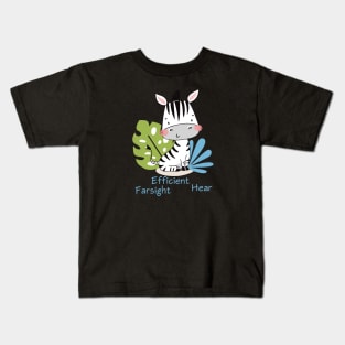 Zebra - farsighted - Educate Kids T-Shirt